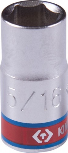 Головка шестигранная с посадкой 1/4" KING TONY 233510S 5/16", дюймовая