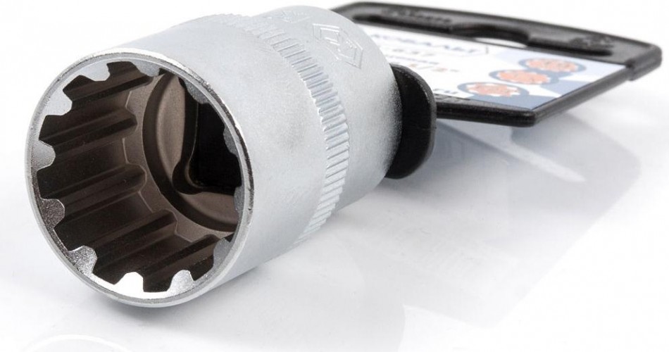 Головка SPLINE Кобальт 643-637 торцевая универсальная 1/2", 19 мм, cr-v - изображение 2
