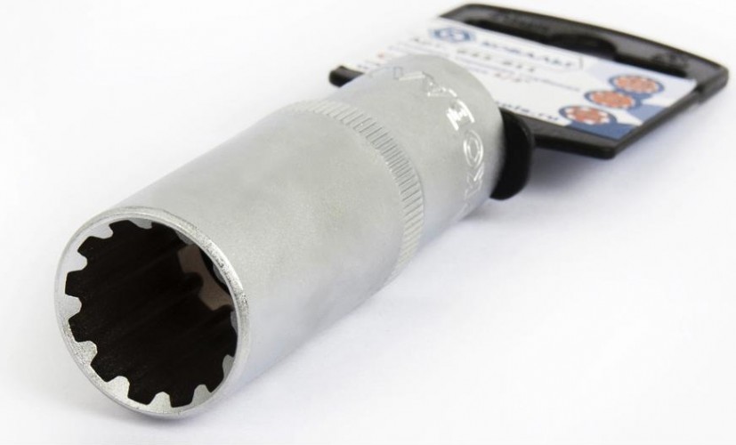 Головка SPLINE Кобальт 643-811 торцевая глубокая универсальная 1/2", 19 мм, cr-v - изображение 2