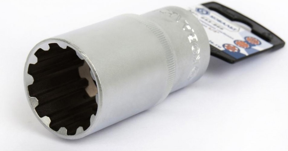 Головка SPLINE Кобальт 643-866 торцевая глубокая универсальная 1/2", 30 мм, cr-v - изображение 2