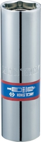 Головка свечная KING TONY 466516C 6-гранная 1/2", 16 мм, магнитный фиксатор
