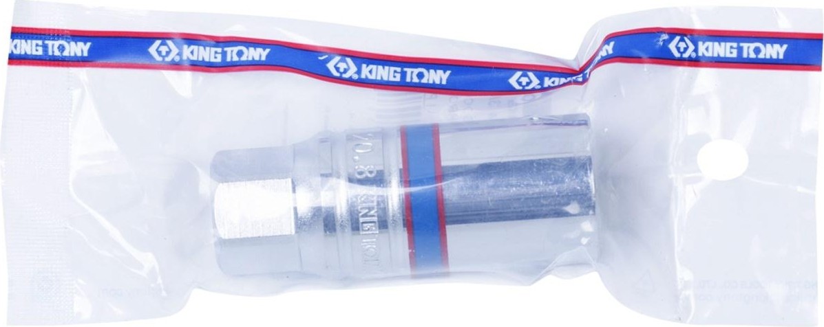 Головка свечная KING TONY 6-гранная 3/8", 21 мм, 70 мм, резиновый фиксатор 363521 - изображение 3