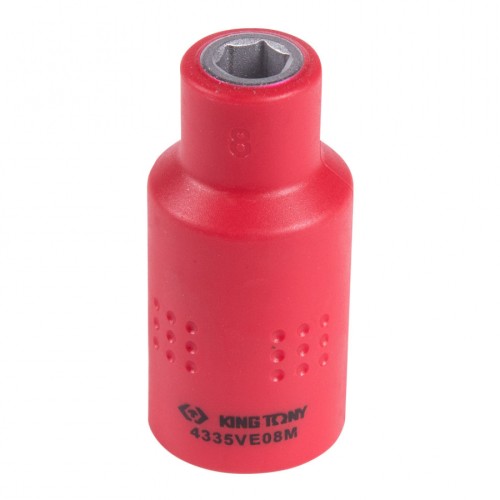 Головка торцевая диэлектрическая KING TONY 6-гранная 1/2", 8 мм 4335VE08M