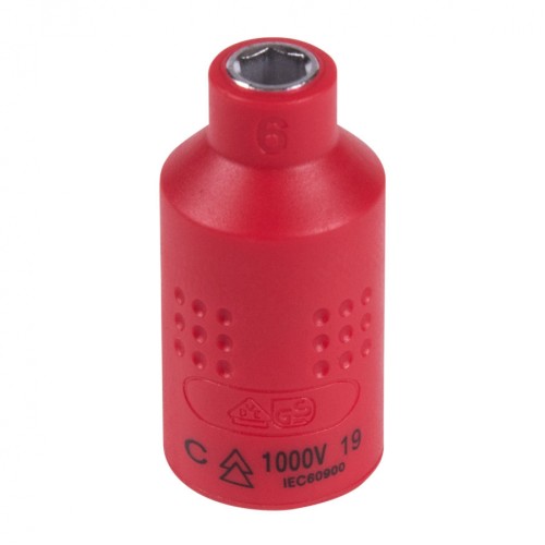 Головка торцевая диэлектрическая KING TONY 6-гранная 3/8", 6 мм 3335VE06M - изображение 2