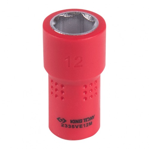 Головка торцевая диэлектрическая KING TONY 6-гранная 1/4", 12 мм 2335VE12M