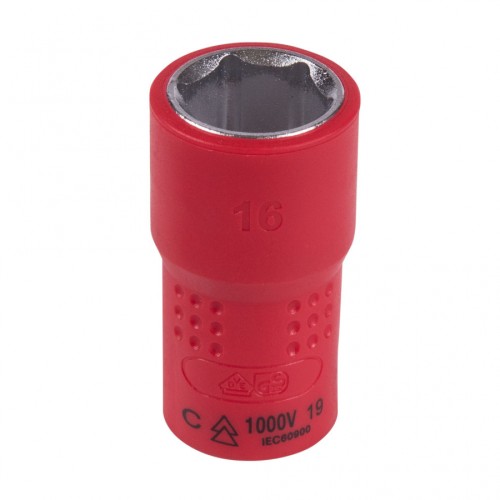 Головка торцевая диэлектрическая KING TONY 6-гранная 3/8", 16 мм 3335VE16M - изображение 2