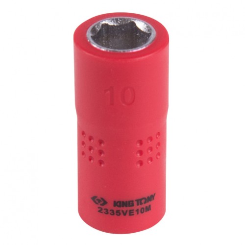 Головка торцевая диэлектрическая KING TONY 6-гранная 1/4", 10 мм 2335VE10M