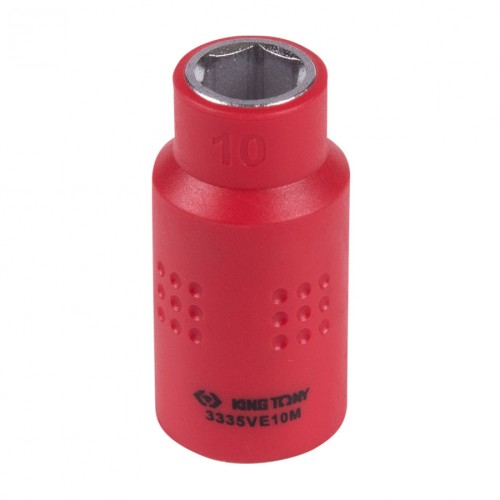 Головка торцевая диэлектрическая KING TONY 6-гранная 3/8", 10 мм 3335VE10M