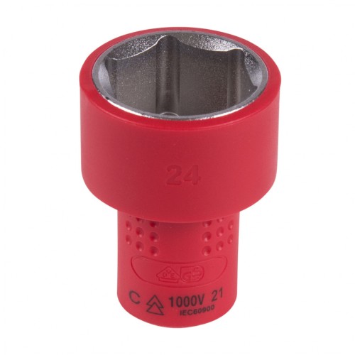 Головка торцевая диэлектрическая KING TONY 6-гранная 3/8", 24 мм 3335VE24M - изображение 2