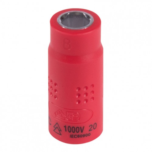 Головка торцевая диэлектрическая KING TONY 6-гранная 1/4", 8 мм 2335VE08M - изображение 2