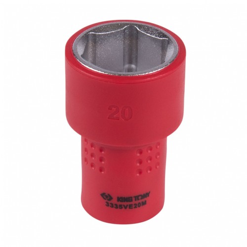 Головка торцевая диэлектрическая KING TONY 6-гранная 3/8", 20 мм 3335VE20M