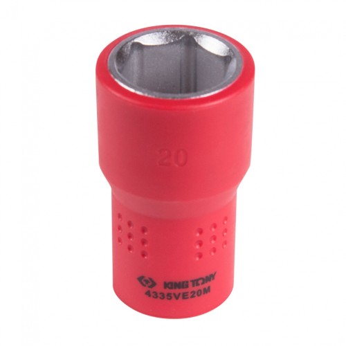 Головка торцевая диэлектрическая KING TONY 6-гранная 1/2", 20 мм 4335VE20M