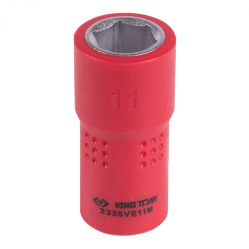 Головка торцевая диэлектрическая KING TONY 6-гранная 1/4", 11 мм 2335VE11M