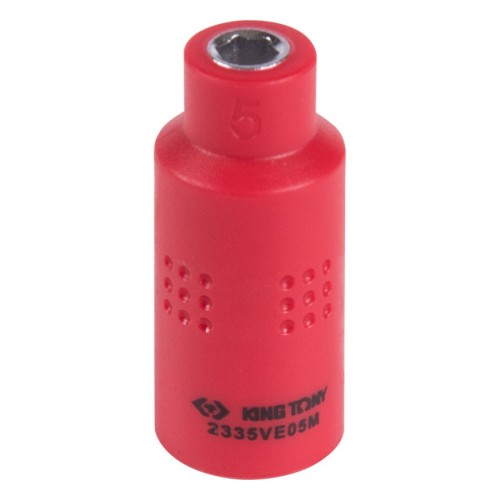Головка торцевая диэлектрическая KING TONY 6-гранная 1/4", 5 мм 2335VE05M