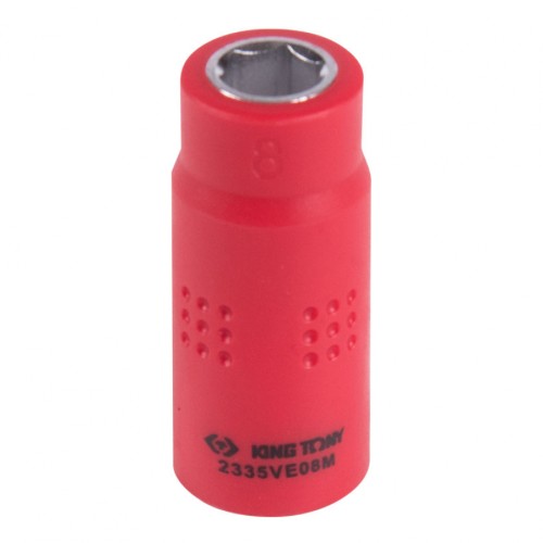 Головка торцевая диэлектрическая KING TONY 6-гранная 1/4", 8 мм 2335VE08M