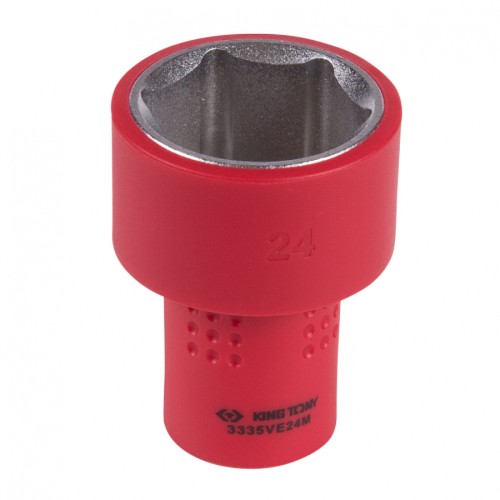 Головка торцевая диэлектрическая KING TONY 6-гранная 3/8", 24 мм 3335VE24M