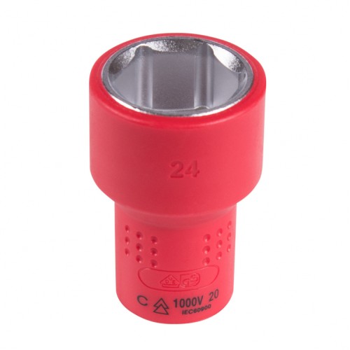 Головка торцевая диэлектрическая KING TONY 6-гранная 1/2", 24 мм 4335VE24M - изображение 2