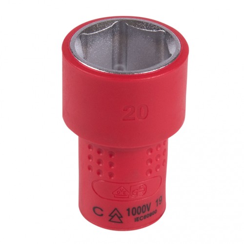 Головка торцевая диэлектрическая KING TONY 6-гранная 3/8", 20 мм 3335VE20M - изображение 2