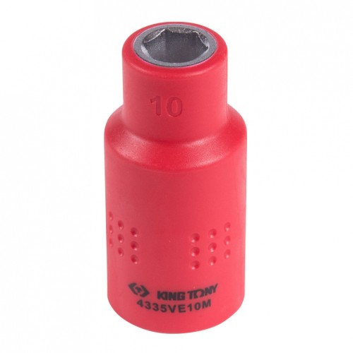 Головка торцевая диэлектрическая KING TONY 6-гранная 1/2", 10 мм 4335VE10M