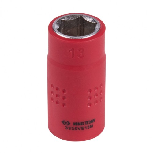 Головка торцевая диэлектрическая KING TONY 6-гранная 3/8", 13 мм 3335VE13M