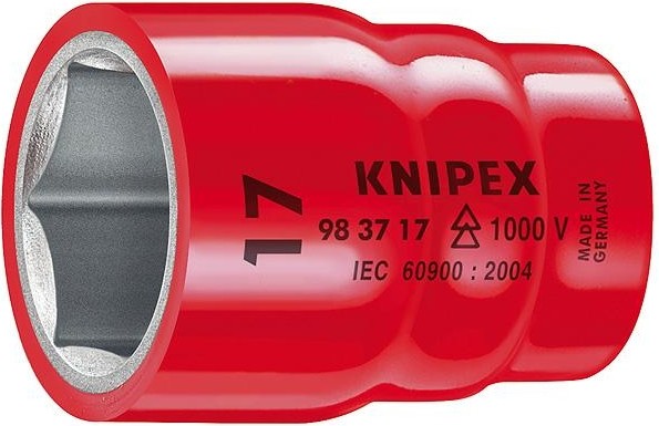 Головка торцевая диэлектрическая с посадкой 3/8" KNIPEX 983710 1000V, 10 мм KN-983710