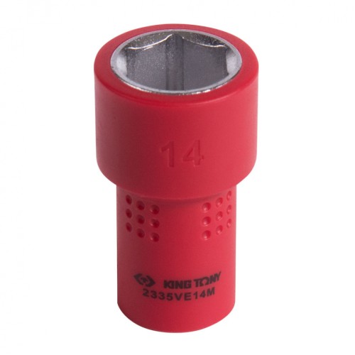 Головка торцевая диэлектрическая KING TONY 6-гранная 1/4", 14 мм 2335VE14M