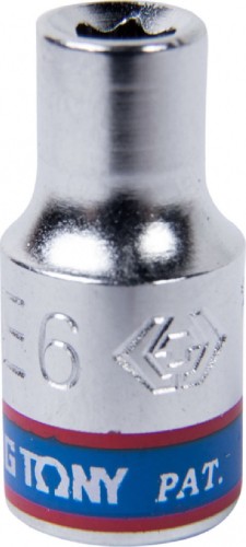 Головка торцевая Е-Стандарт KING TONY Е6 1/4", 237506M 237506M