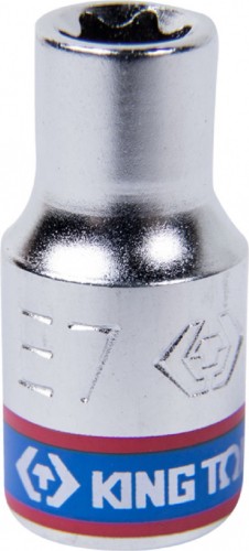 Головка торцевая Е-Стандарт KING TONY Е7 1/4", 237507M 237507M
