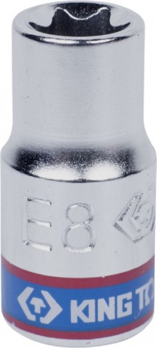 Головка торцевая Е-Стандарт KING TONY Е8 1/4", 237508M 237508M