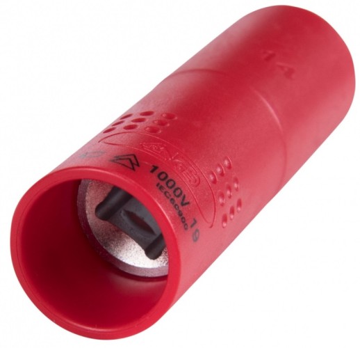 Головка торцевая глубокая диэлектрическая KING TONY 6-гранная 3/8", 12 мм 3235VE12M - изображение 2