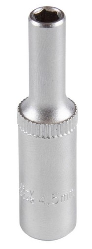 Головка торцевая шестигранная AFFIX AF00120045 глубокая 1/4", 4,5 мм