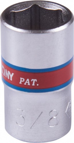 Головка торцевая шестигранная KING TONY 233512S стандартная 1/4", 3/8", дюймовая