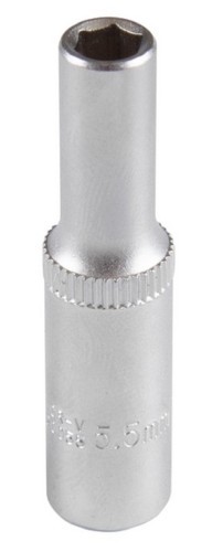 Головка торцевая шестигранная AFFIX AF00120055 глубокая 1/4", 5,5 мм