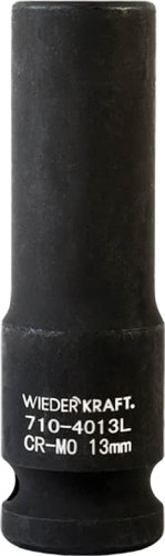 Головка торцевая ударная глубокая 6-ти гранная WiederKraft WDK-710-4013L 13 мм в0000119949 - изображение 5
