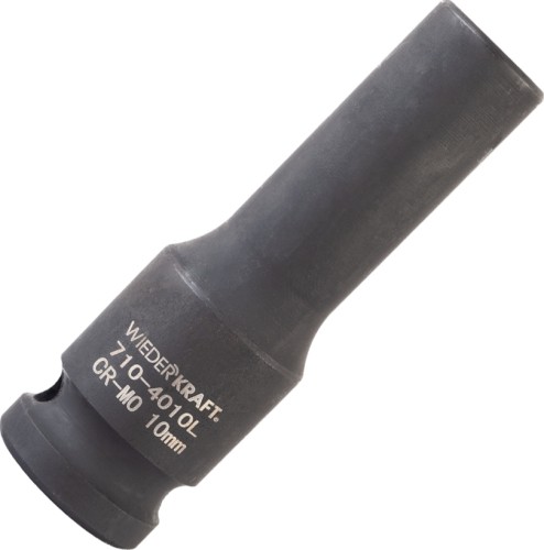 Головка торцевая ударная глубокая 6-ти гранная WiederKraft WDK-710-4010L 10 мм в0000119947 - изображение 2