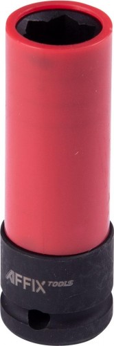 Головка торцевая ударная глубокая AFFIX 1/2", 17 мм специальная, пластиковая защита AF00649017