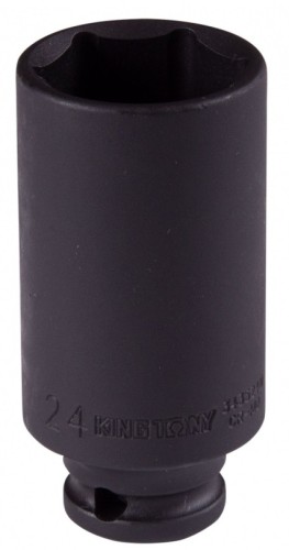 Головка торцевая ударная глубокая KING TONY 6-гранная 3/8", 24 мм 343524M