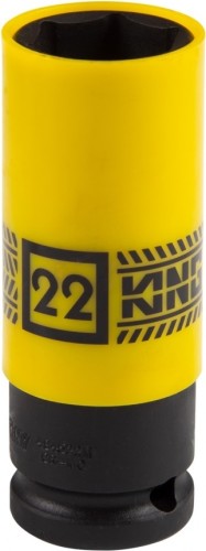 Головка торцевая ударная глубокая KING TONY 494522M 1/2", 22 мм, тонкостенная, пластиковая защита