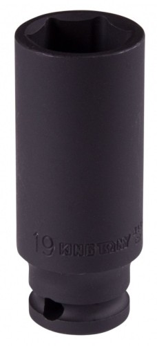 Головка торцевая ударная глубокая KING TONY 6-гранная 3/8", 19 мм 343519M