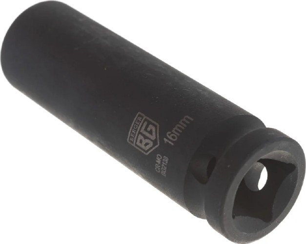 Головка торцевая ударная глубокая 6-ти гранная BERGER BG2138 1/2" 16мм - изображение 2