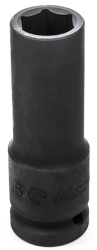 Головка торцевая ударная глубокая 6-ти гранная HANS 84300M16 1/2 16 мм