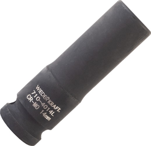 Головка торцевая ударная глубокая 6-ти гранная WiederKraft WDK-710-4014L 14 мм в0000119950 - изображение 2