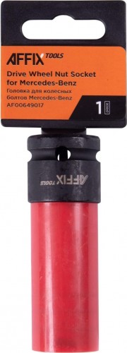 Головка торцевая ударная глубокая AFFIX 1/2", 17 мм специальная, пластиковая защита AF00649017 - изображение 2