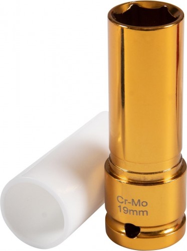 Головка торцевая ударная глубокая AFFIX 1/2" 19 мм, тонкостенная, пластик. защита AF00645119
