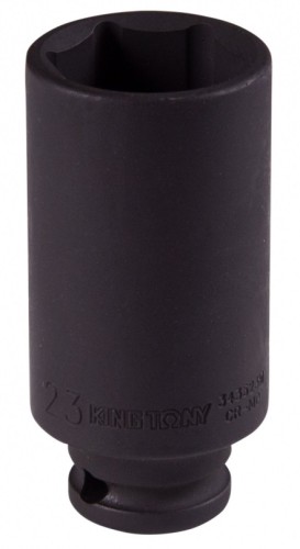 Головка торцевая ударная глубокая KING TONY 6-гранная 3/8", 23 мм 343523M