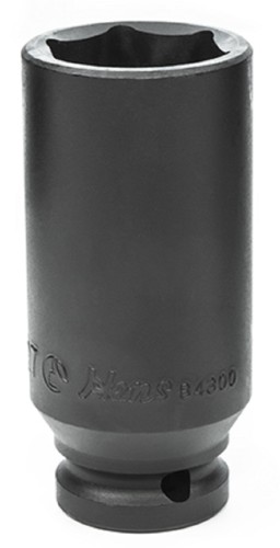 Головка торцевая ударная глубокая 6-ти гранная HANS 84300M27 1/2 27 мм