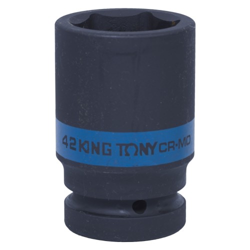 Головка торцевая ударная глубокая KING TONY 6-гранная 1", 42 мм 843542M