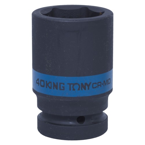 Головка торцевая ударная глубокая KING TONY 6-гранная 1", 40 мм 843540M