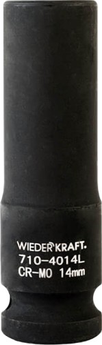 Головка торцевая ударная глубокая 6-ти гранная WiederKraft WDK-710-4014L 14 мм в0000119950