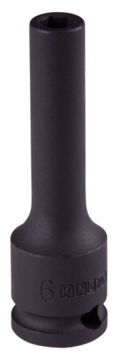 Головка торцевая ударная глубокая KING TONY 6-гранная 3/8", 6 мм 343506M
